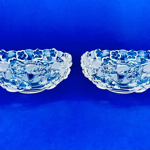 Vintage Set of Two [2] Mikasa Walther Carmen Embossed Flowers Bowls - Picture 2 of 5